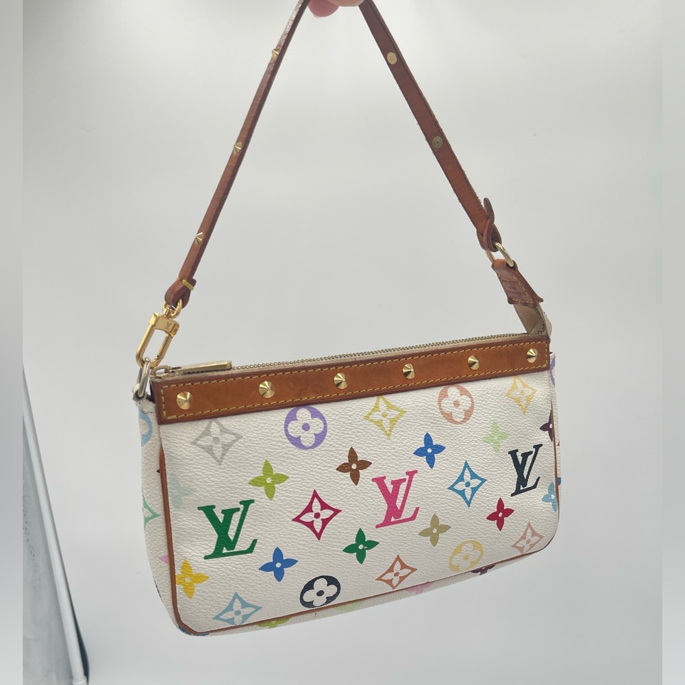 Louis Vuitton Multicolor pochette takashi murakami